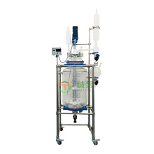 China 50L 100L 150L Explosion-proof Lab Equipment Jacketed Double Layer Glass Reactor